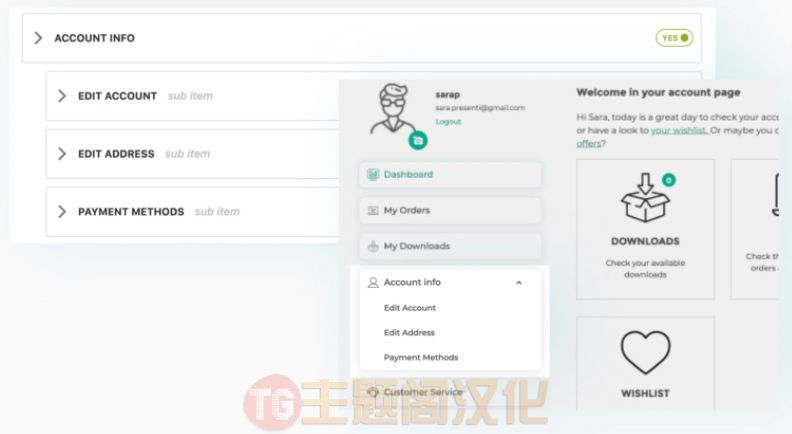 YITH Customize My Account Page Premium汉化版(v4.23.1)自定义“我的账户”页面 - 图片7 YITH Customize My Account Page Premium汉化版(v4.23.1)自定义“我的账户”页面 - 图片7