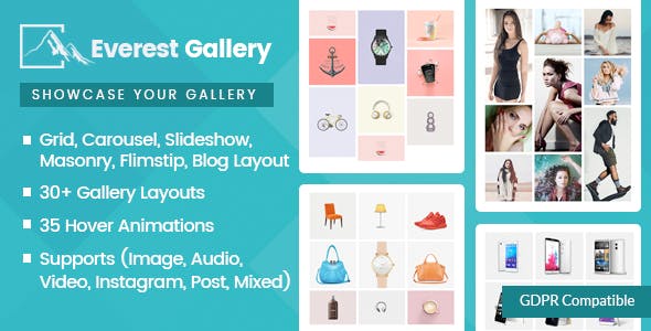 Everest Gallery响应式相册画廊构建器WordPress插件V1.0.6 - 图片1 Everest Gallery响应式相册画廊构建器WordPress插件V1.0.6 - 图片1