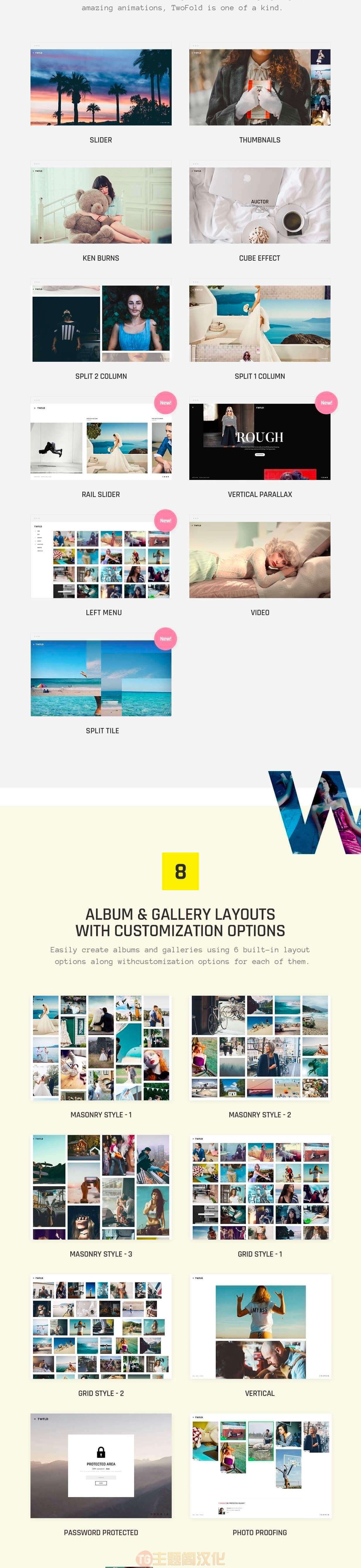 WordPress主题TwoFold 2.7.0.1 全屏风格摄影作品展示WP主题 - 图片2 WordPress主题TwoFold 2.7.0.1 全屏风格摄影作品展示WP主题 - 图片2