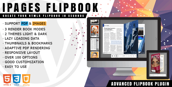 iPages Flipbook汉化版1.5.4 交互式HTML5翻书效果插件 - 图片1 iPages Flipbook汉化版1.5.4 交互式HTML5翻书效果插件 - 图片1