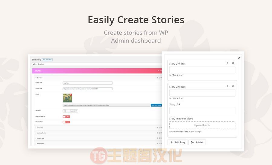 WP Story Premium破解版 instagram风格故事构建器WordPress插件 - 图片4