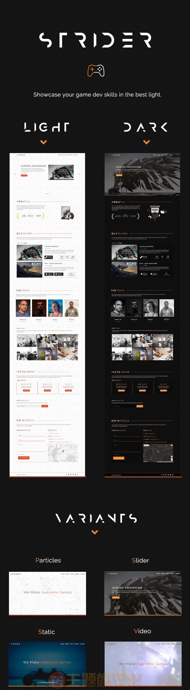 Joomla主题Strider v1.0:游戏开发工作室网站Joomla主题 - 图片2 Joomla主题Strider v1.0:游戏开发工作室网站Joomla主题 - 图片2
