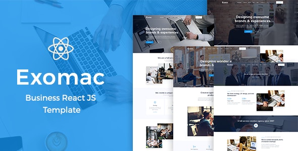 React JS模板Exomac v1.1:商务企业网站React JS模版 React JS模板Exomac v1.1:商务企业网站React JS模版