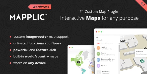 Mapplic汉化版(v8.7.3)交互式地图WordPress插件 Mapplic汉化版(v8.7.3)交互式地图WordPress插件