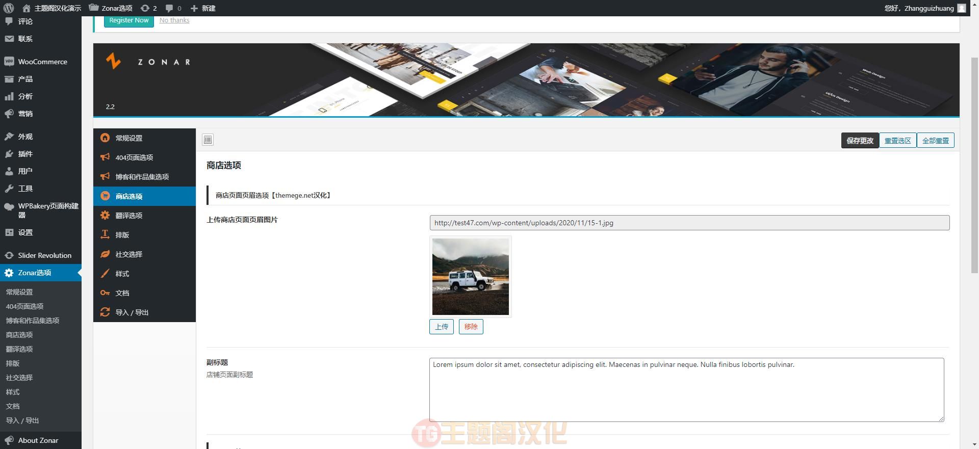 Zonar汉化版v4.3.6_酷炫个人作品集展示WordPress主题 - 图片3 Zonar汉化版v4.3.6_酷炫个人作品集展示WordPress主题 - 图片3