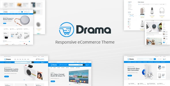 Drama响应式数码产品商城购物OpenCart主题(包括色板) - 图片1 Drama响应式数码产品商城购物OpenCart主题(包括色板) - 图片1