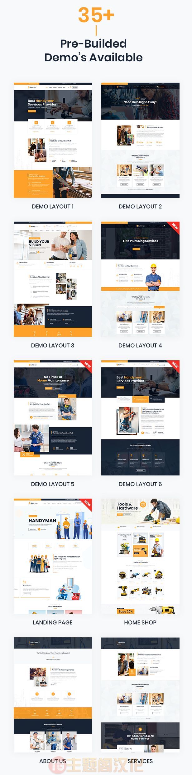 Boldman汉化版V7.6_水暖电工装修服务网站WordPress主题 - 图片2 Boldman汉化版V7.6_水暖电工装修服务网站WordPress主题 - 图片2