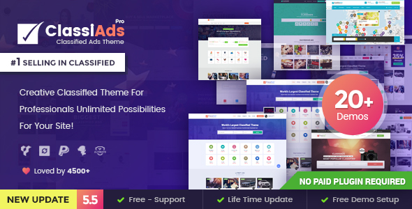 Classiads(v6.2.1)分类广告目录列表网站WordPress主题 - 图片1 Classiads(v6.2.1)分类广告目录列表网站WordPress主题 - 图片1