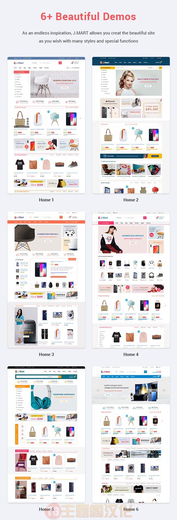 Prestashop主题JMart 1.2:高级响应式购物商城系统Prestashop主题 - 图片2 Prestashop主题JMart 1.2:高级响应式购物商城系统Prestashop主题 - 图片2