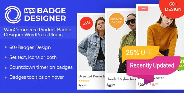 Woo Badge Designer 4.0.1 产品角标徽章定制器WooCommerce插件 - 图片1 Woo Badge Designer 4.0.1 产品角标徽章定制器WooCommerce插件 - 图片1