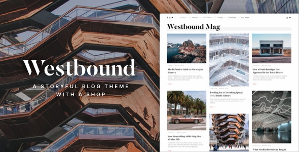 Westbound叙事性博客网站WordPress主题 Westbound叙事性博客网站WordPress主题