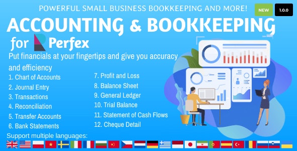 Accounting and Bookkeeping_Perfex财务会计管理模块 Accounting and Bookkeeping_Perfex财务会计管理模块