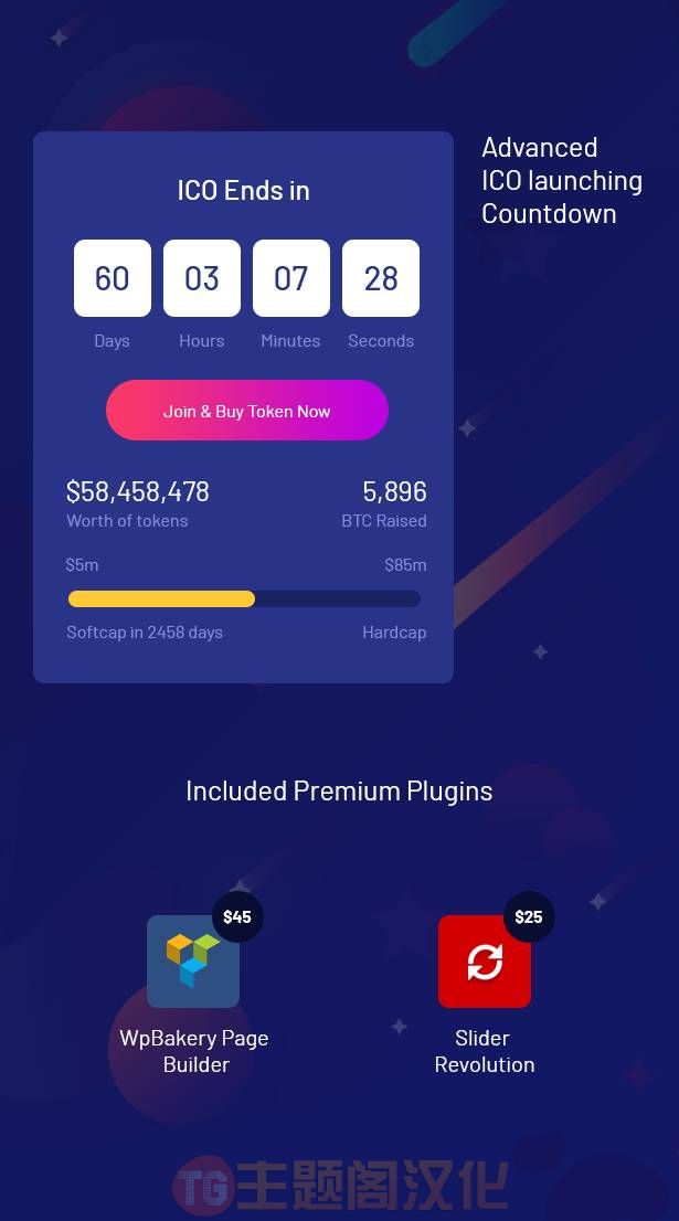 WordPress主题ITok加密货币和ICO营销网站模板 - 图片2