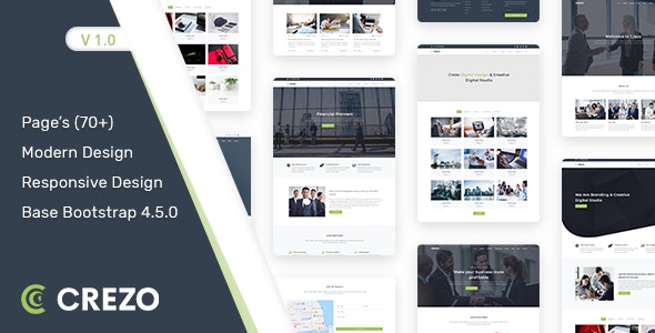HTML5模板Crezo 1.0:响应式多用途Bootstrap 4模板 HTML5模板Crezo 1.0:响应式多用途Bootstrap 4模板