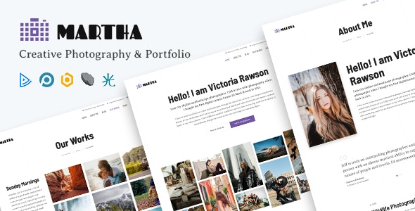 Joomla模板Martha 1.0:创意作品集展示网站Joomla模板 Joomla模板Martha 1.0:创意作品集展示网站Joomla模板