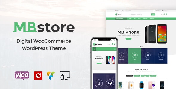MBStore数码产品在线购物网站WooCommerce主题 - 图片1 MBStore数码产品在线购物网站WooCommerce主题 - 图片1