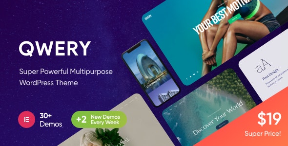 Qwery(v3.6)含70组演示企业建站模板WordPress主题 Qwery(v3.6)含70组演示企业建站模板WordPress主题
