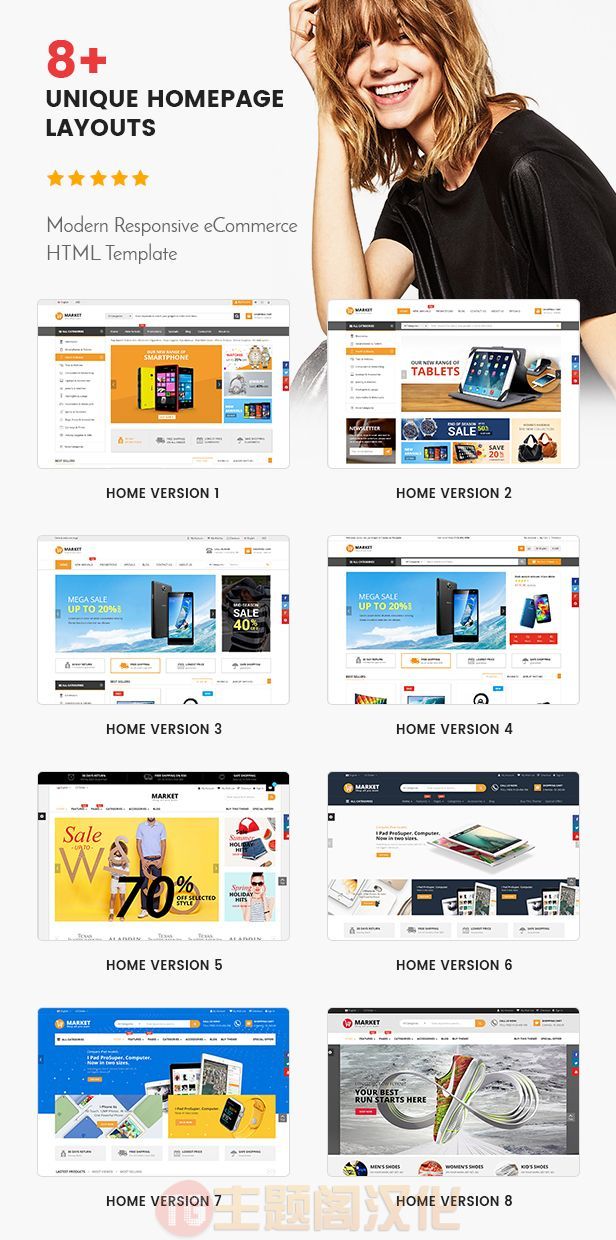 Market多用途电子商务网站HTML5模板V1.4 - 图片3