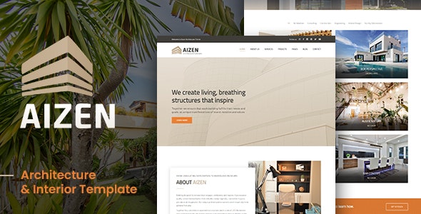 AIZEN建筑设计与室内装修网站HTML5模板V1.1 AIZEN建筑设计与室内装修网站HTML5模板V1.1