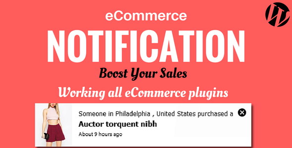 虚拟订单通知插件WordPress eCommerce Notification v1.0.6.3 虚拟订单通知插件WordPress eCommerce Notification v1.0.6.3