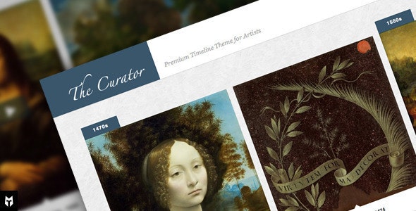 WordPress主题The Curator 1.4.9.3 高级艺术家时间轴WordPress主题 WordPress主题The Curator 1.4.9.3 高级艺术家时间轴WordPress主题