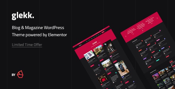 WordPress主题Glekk 1.4 瀑布流博客和杂志网站WP主题 WordPress主题Glekk 1.4 瀑布流博客和杂志网站WP主题