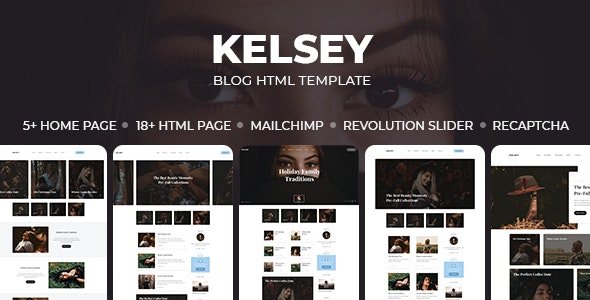 HTML模板Kelsey 1.0:创意个人博客网站HTML5模板 HTML模板Kelsey 1.0:创意个人博客网站HTML5模板