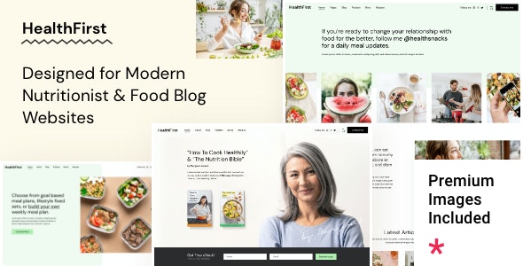 WordPress主题HealthFirst营养和食谱博客网站模板 WordPress主题HealthFirst营养和食谱博客网站模板