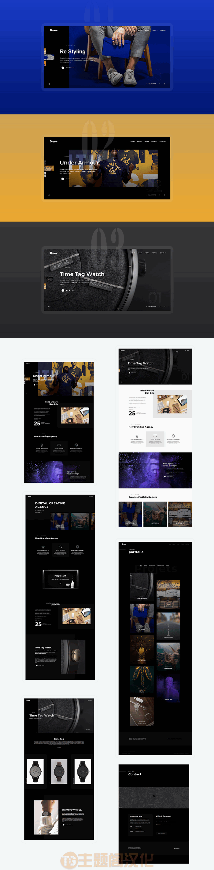 WordPress主题Droow 1.2.0:Ajax作品集展示网站WordPress主题 - 图片2 WordPress主题Droow 1.2.0:Ajax作品集展示网站WordPress主题 - 图片2