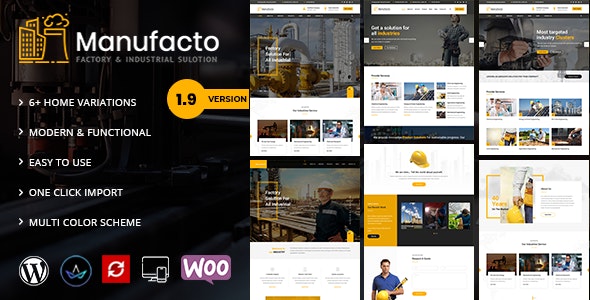 WordPress主题Manufacto v2.4:工厂制造业官方网站WordPress主题 WordPress主题Manufacto v2.4:工厂制造业官方网站WordPress主题