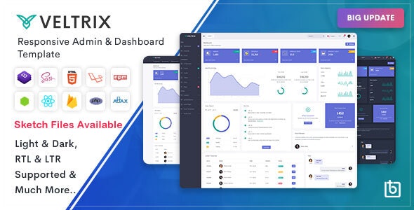 Veltrix响应式管理后台和仪表板HTML5模板v3.3.0 Veltrix响应式管理后台和仪表板HTML5模板v3.3.0