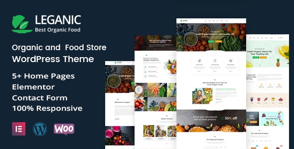 Leganic绿色天然有机食品销售WooCommerce主题1.7.1 - 图片1 Leganic绿色天然有机食品销售WooCommerce主题1.7.1 - 图片1