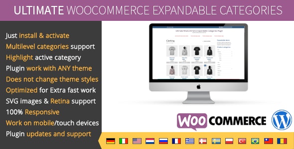 长分类列表转换手风琴显示Ultimate WooCommerce Expandable Categories 1.2.1 - 图片1 长分类列表转换手风琴显示Ultimate WooCommerce Expandable Categories 1.2.1 - 图片1
