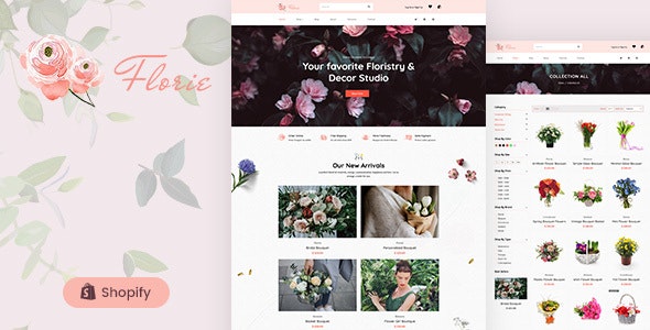 Shopify主题Florie v1.0:花卉绿植购物网站Shopify主题 - 图片1 Shopify主题Florie v1.0:花卉绿植购物网站Shopify主题 - 图片1