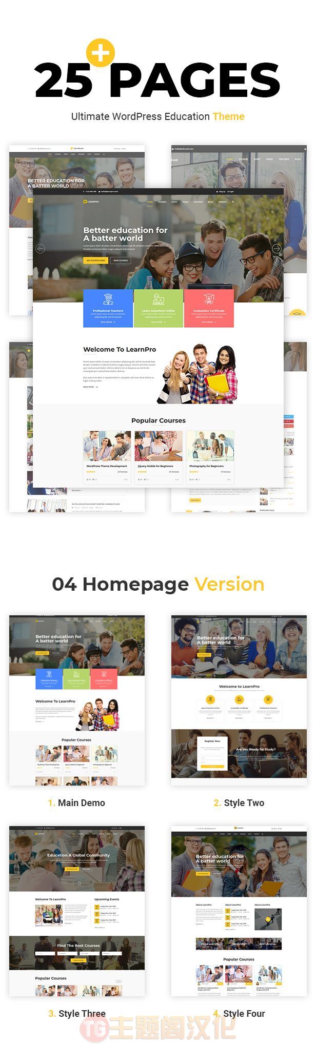 WordPress主题LearnPro 1.0 Nulled:在线课程网课网校系统WP教育主题 - 图片2 WordPress主题LearnPro 1.0 Nulled:在线课程网课网校系统WP教育主题 - 图片2