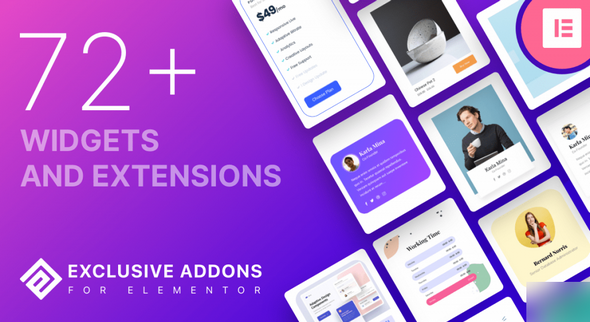 Exclusive Addons Pro汉化版V1.5.10 页面编辑小部件Elementor组件 Exclusive Addons Pro汉化版V1.5.10 页面编辑小部件Elementor组件