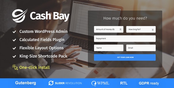 Cash Bay v1.2.6_贷款和金融服务企业网站WordPress主题 Cash Bay v1.2.6_贷款和金融服务企业网站WordPress主题