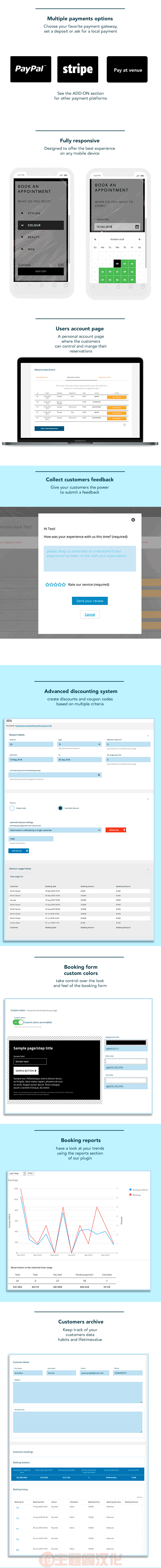 Salon Booking Pro(v10.30.9)WordPress美发沙龙预约插件 - 图片2