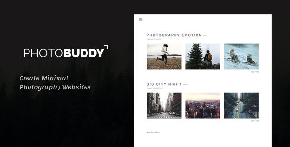 WordPress主题PhotoBuddy v1.0.4 摄影师作品展示WP主题 WordPress主题PhotoBuddy v1.0.4 摄影师作品展示WP主题