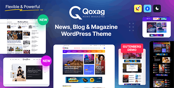 Qoxag(v2.1.0)新闻杂志博客网站模板WordPress主题 - 图片1 Qoxag(v2.1.0)新闻杂志博客网站模板WordPress主题 - 图片1