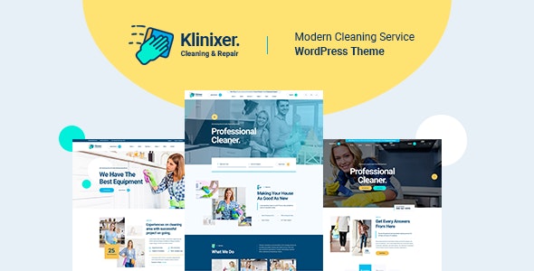 Klinixer家政清洁服务网站WordPress主题V1.0.8 带手动导入演示数据 - 图片1 Klinixer家政清洁服务网站WordPress主题V1.0.8 带手动导入演示数据 - 图片1