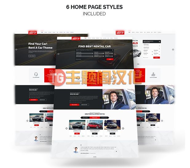 WordPress主题Rentit v1.8.6 汽车自行车租赁网站WordPress主题 - 图片2