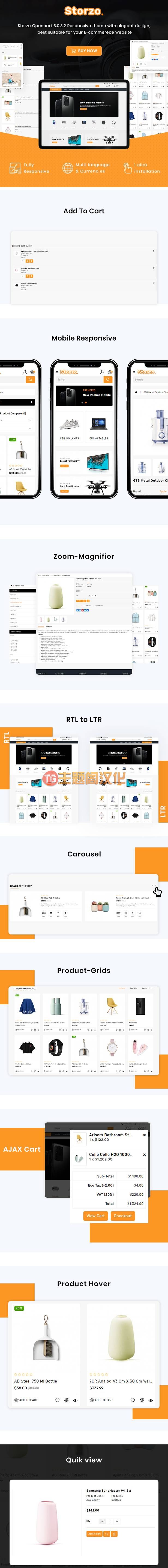 Storzo多用途数码3C产品电子商务OpenCart 3主题V2.0.1 - 图片2
