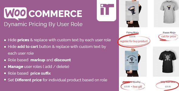 Woocommerce Dynamic Pricing By User Role按用户角色定价V1.8 Woocommerce Dynamic Pricing By User Role按用户角色定价V1.8