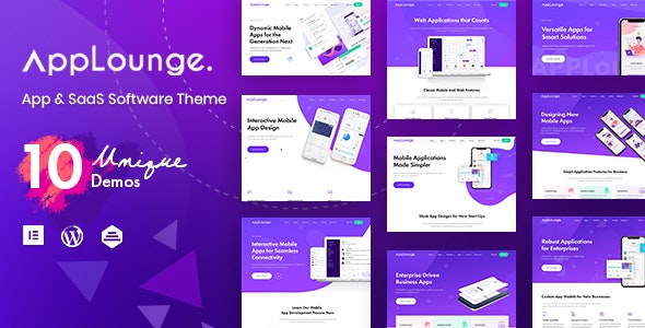 AppLounge软件公司IT项目SaaS平台WordPress主题V1.1.6 - 图片1 AppLounge软件公司IT项目SaaS平台WordPress主题V1.1.6 - 图片1
