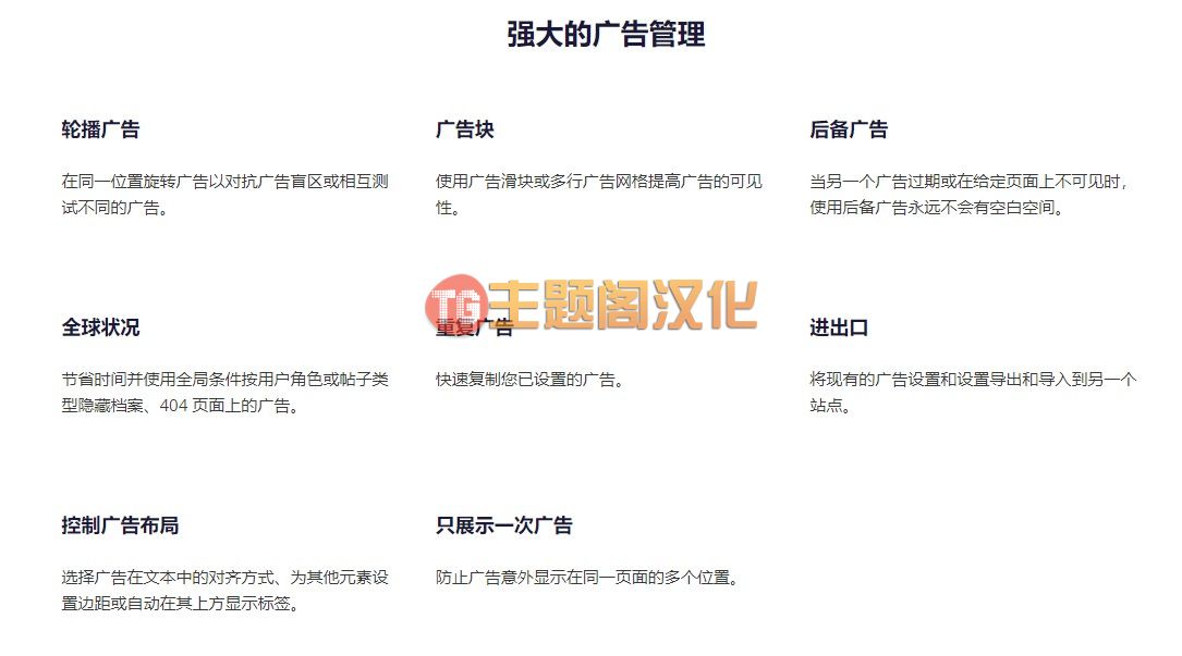 Advanced Ads Pro汉化版_WordPress广告管理插件 + 组件包 - 图片5 Advanced Ads Pro汉化版_WordPress广告管理插件 + 组件包 - 图片5