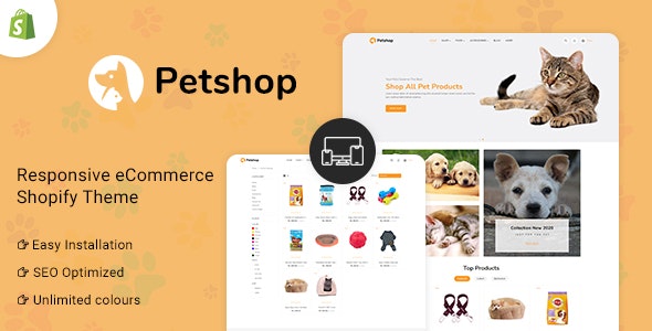 Shopify主题Petshop 1.0.1 响应式宠物用品外贸商店Shopify模板 - 图片1 Shopify主题Petshop 1.0.1 响应式宠物用品外贸商店Shopify模板 - 图片1