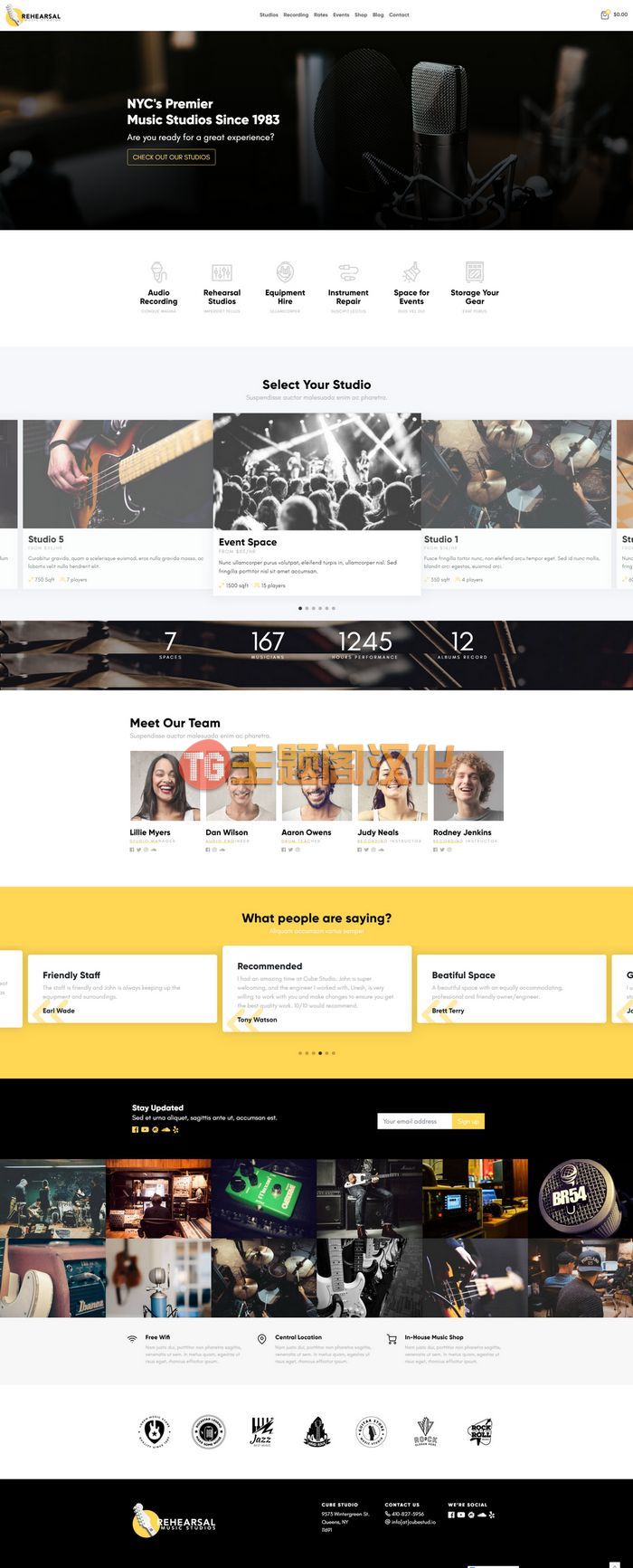 WordPress主题Rehearsal v1.3.1 响应式音乐创作工作室网站WP主题 - 图片2 WordPress主题Rehearsal v1.3.1 响应式音乐创作工作室网站WP主题 - 图片2