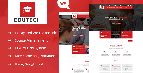 WordPress主题Edutech 2.0.1 大学院校教育官网WP主题 WordPress主题Edutech 2.0.1 大学院校教育官网WP主题