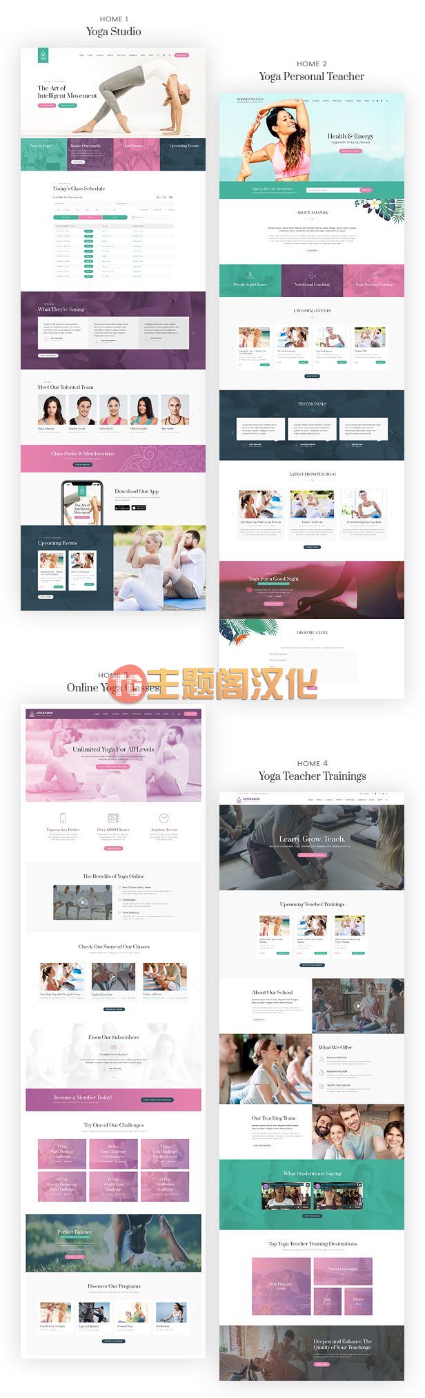 Jogasana瑜伽工作室|瑜伽课程培训WordPress主题 - 图片2